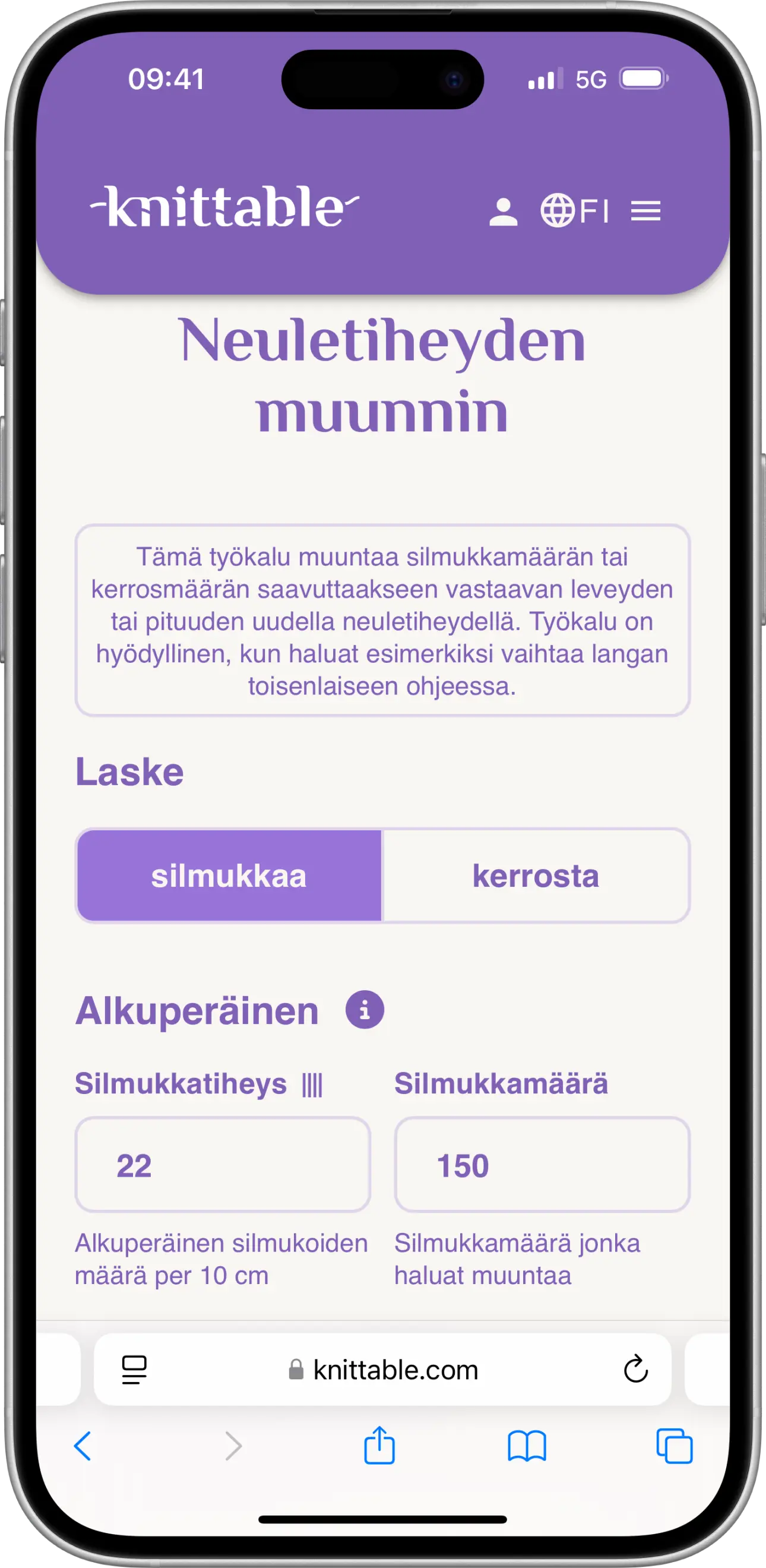 Neuletiheyden muunnin