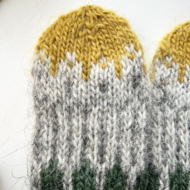 Patterned mittens